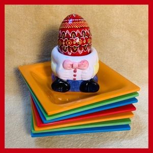 🏠 Vintage Melamine Snack Plates